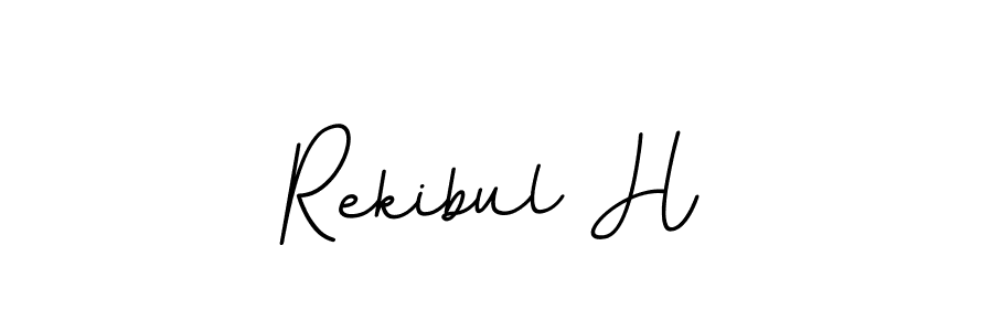 Create a beautiful signature design for name Rekibul H. With this signature (BallpointsItalic-DORy9) fonts, you can make a handwritten signature for free. Rekibul H signature style 11 images and pictures png