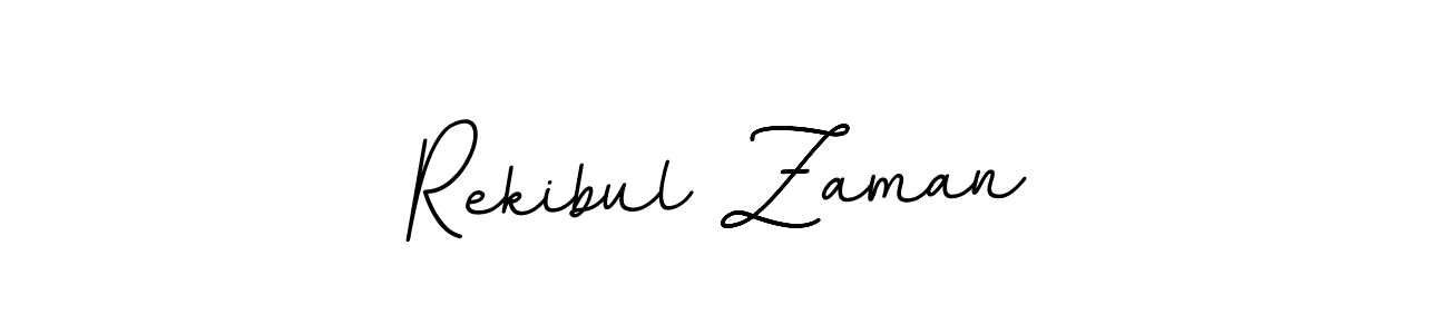 Make a beautiful signature design for name Rekibul Zaman. With this signature (BallpointsItalic-DORy9) style, you can create a handwritten signature for free. Rekibul Zaman signature style 11 images and pictures png