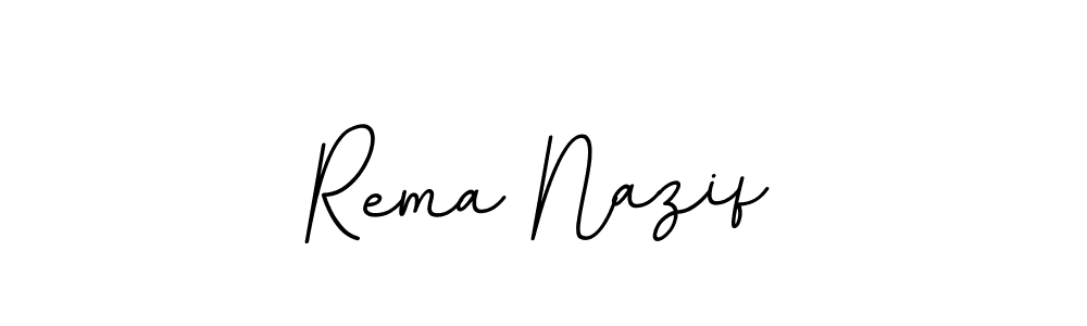 Similarly BallpointsItalic-DORy9 is the best handwritten signature design. Signature creator online .You can use it as an online autograph creator for name Rema Nazif. Rema Nazif signature style 11 images and pictures png