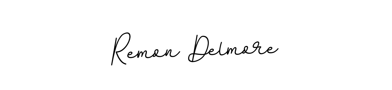 The best way (BallpointsItalic-DORy9) to make a short signature is to pick only two or three words in your name. The name Remon Delmore include a total of six letters. For converting this name. Remon Delmore signature style 11 images and pictures png