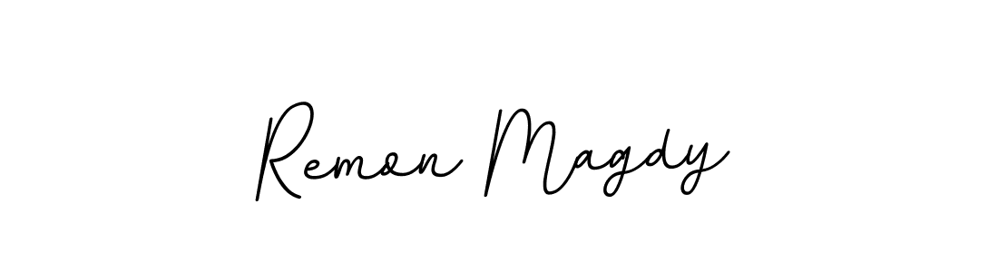 Also we have Remon Magdy name is the best signature style. Create professional handwritten signature collection using BallpointsItalic-DORy9 autograph style. Remon Magdy signature style 11 images and pictures png