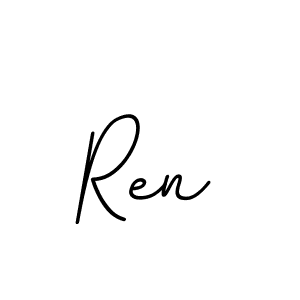 The best way (BallpointsItalic-DORy9) to make a short signature is to pick only two or three words in your name. The name Ren include a total of six letters. For converting this name. Ren signature style 11 images and pictures png