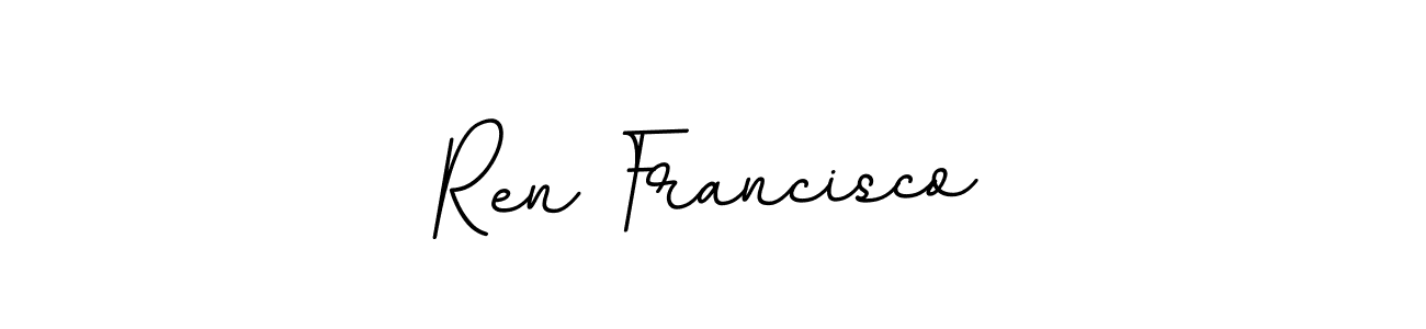 Similarly BallpointsItalic-DORy9 is the best handwritten signature design. Signature creator online .You can use it as an online autograph creator for name Ren Francisco. Ren Francisco signature style 11 images and pictures png