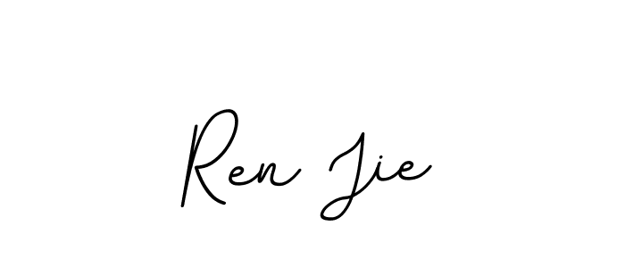 Create a beautiful signature design for name Ren Jie. With this signature (BallpointsItalic-DORy9) fonts, you can make a handwritten signature for free. Ren Jie signature style 11 images and pictures png