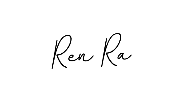 You should practise on your own different ways (BallpointsItalic-DORy9) to write your name (Ren Ra) in signature. don't let someone else do it for you. Ren Ra signature style 11 images and pictures png