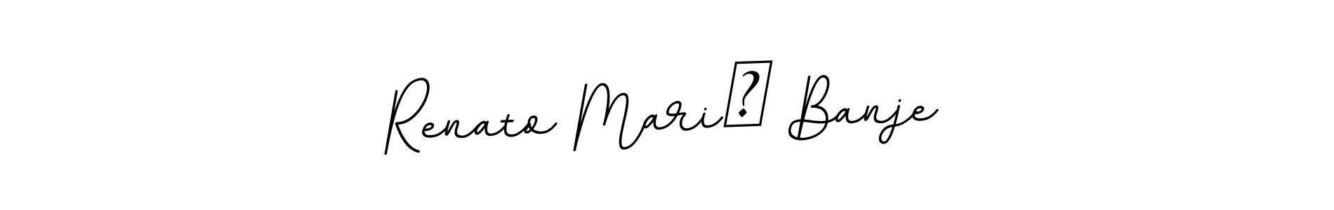 The best way (BallpointsItalic-DORy9) to make a short signature is to pick only two or three words in your name. The name Renato Marić Banje include a total of six letters. For converting this name. Renato Marić Banje signature style 11 images and pictures png
