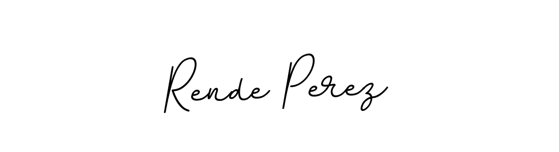 How to make Rende Perez name signature. Use BallpointsItalic-DORy9 style for creating short signs online. This is the latest handwritten sign. Rende Perez signature style 11 images and pictures png