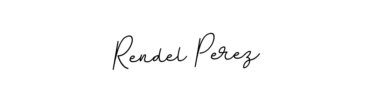 Design your own signature with our free online signature maker. With this signature software, you can create a handwritten (BallpointsItalic-DORy9) signature for name Rendel Perez. Rendel Perez signature style 11 images and pictures png