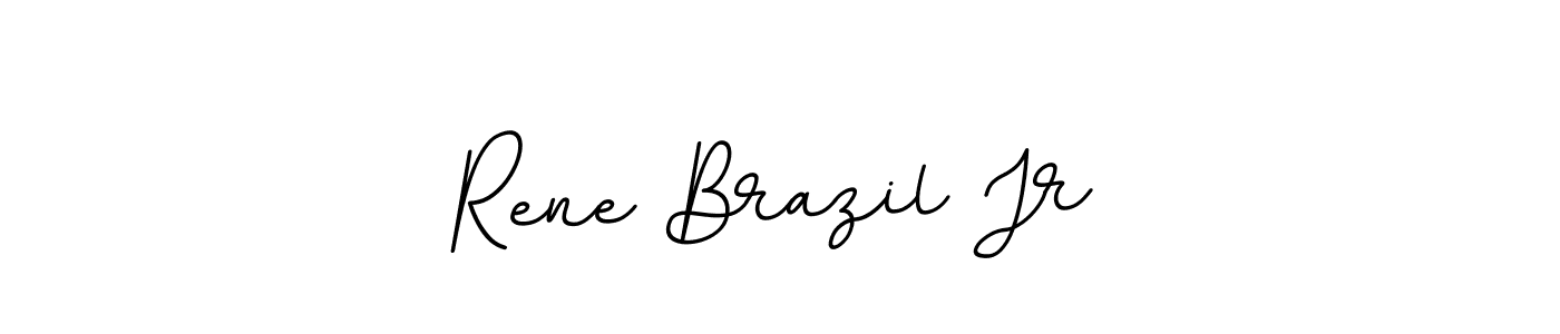 The best way (BallpointsItalic-DORy9) to make a short signature is to pick only two or three words in your name. The name Rene Brazil Jr include a total of six letters. For converting this name. Rene Brazil Jr signature style 11 images and pictures png