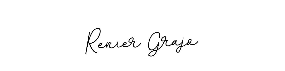 Create a beautiful signature design for name Renier Grajo. With this signature (BallpointsItalic-DORy9) fonts, you can make a handwritten signature for free. Renier Grajo signature style 11 images and pictures png