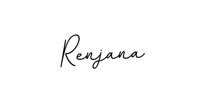 Make a beautiful signature design for name Renjana. With this signature (BallpointsItalic-DORy9) style, you can create a handwritten signature for free. Renjana signature style 11 images and pictures png