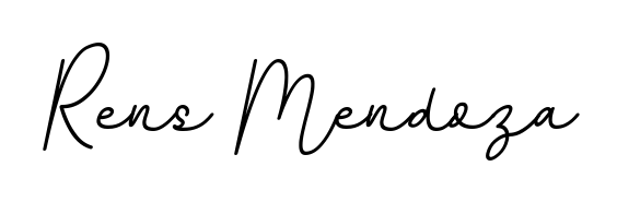 A stylish, flowing autograph style designed for name Rens Mendoza using BallpointsItalic-DORy9 typography. Perfect for digital creative projects. Rens Mendoza signature style 11 images and pictures png