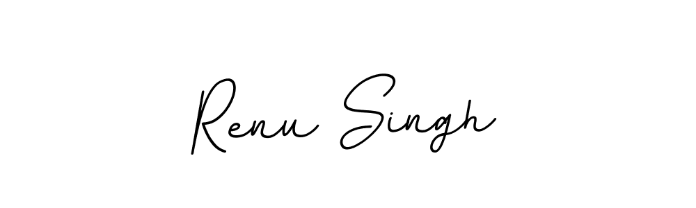 How to make Renu Singh name signature. Use BallpointsItalic-DORy9 style for creating short signs online. This is the latest handwritten sign. Renu Singh signature style 11 images and pictures png