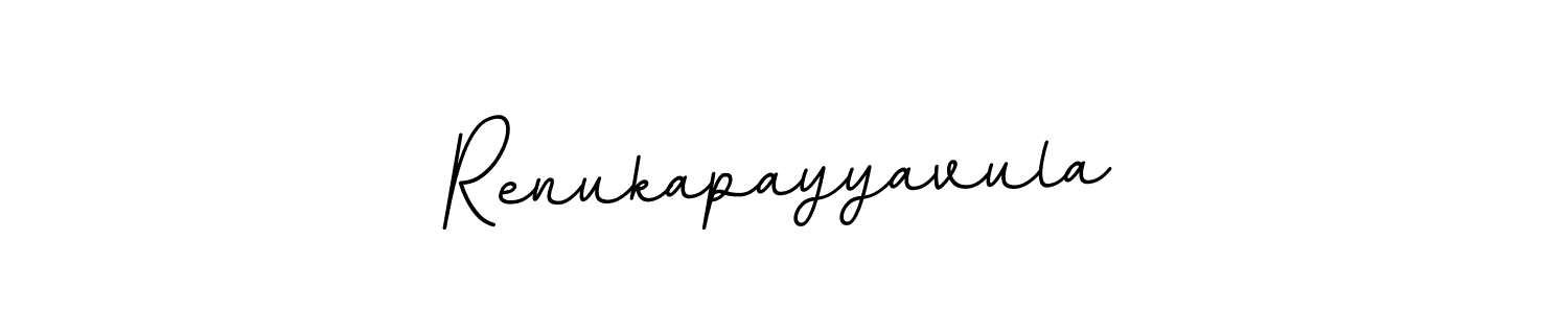 Use a signature maker to create a handwritten signature online. With this signature software, you can design (BallpointsItalic-DORy9) your own signature for name Renukapayyavula. Renukapayyavula signature style 11 images and pictures png