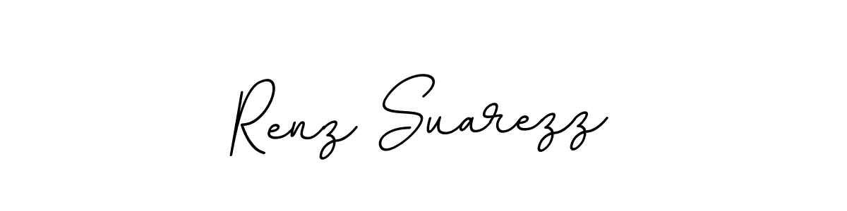 Make a beautiful signature design for name Renz Suarezz. With this signature (BallpointsItalic-DORy9) style, you can create a handwritten signature for free. Renz Suarezz signature style 11 images and pictures png