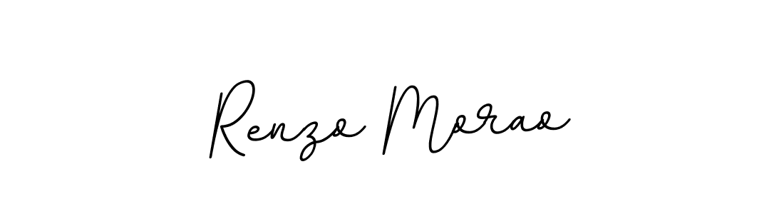 Use a signature maker to create a handwritten signature online. With this signature software, you can design (BallpointsItalic-DORy9) your own signature for name Renzo Morao. Renzo Morao signature style 11 images and pictures png