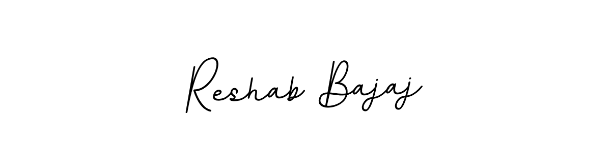 The best way (BallpointsItalic-DORy9) to make a short signature is to pick only two or three words in your name. The name Reshab Bajaj include a total of six letters. For converting this name. Reshab Bajaj signature style 11 images and pictures png