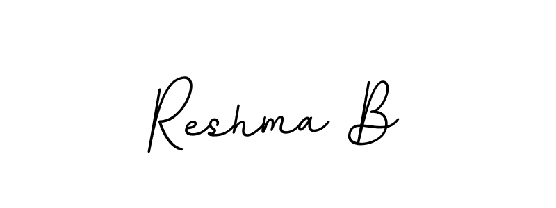 BallpointsItalic-DORy9 is a professional signature style that is perfect for those who want to add a touch of class to their signature. It is also a great choice for those who want to make their signature more unique. Get Reshma B name to fancy signature for free. Reshma B signature style 11 images and pictures png