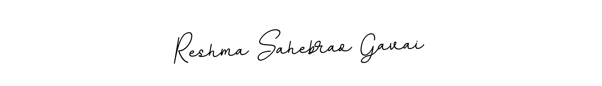 How to make Reshma Sahebrao Gavai name signature. Use BallpointsItalic-DORy9 style for creating short signs online. This is the latest handwritten sign. Reshma Sahebrao Gavai signature style 11 images and pictures png