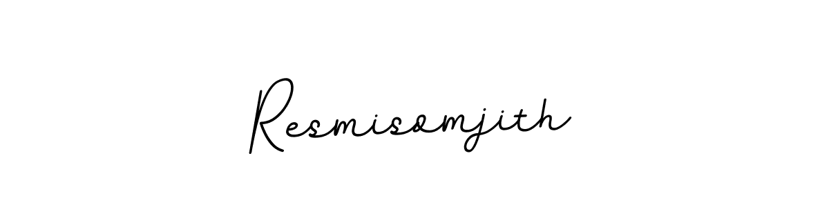 Design your own signature with our free online signature maker. With this signature software, you can create a handwritten (BallpointsItalic-DORy9) signature for name Resmisomjith. Resmisomjith signature style 11 images and pictures png