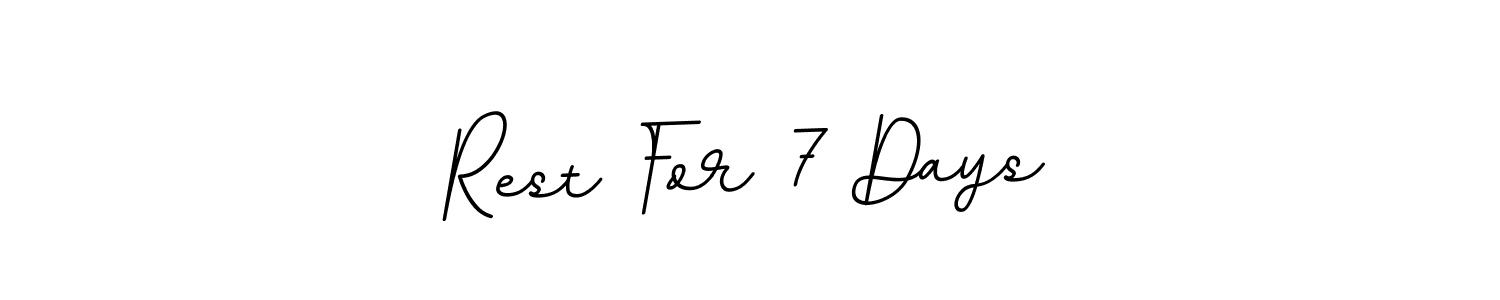 It looks lik you need a new signature style for name Rest For 7 Days. Design unique handwritten (BallpointsItalic-DORy9) signature with our free signature maker in just a few clicks. Rest For 7 Days signature style 11 images and pictures png