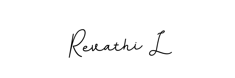 Make a beautiful signature design for name Revathi L. With this signature (BallpointsItalic-DORy9) style, you can create a handwritten signature for free. Revathi L signature style 11 images and pictures png
