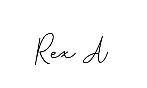 Design your own signature with our free online signature maker. With this signature software, you can create a handwritten (BallpointsItalic-DORy9) signature for name Rex A. Rex A signature style 11 images and pictures png