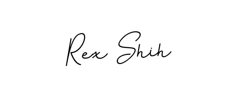 The best way (BallpointsItalic-DORy9) to make a short signature is to pick only two or three words in your name. The name Rex Shih include a total of six letters. For converting this name. Rex Shih signature style 11 images and pictures png