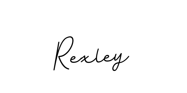 How to make Rexley name signature. Use BallpointsItalic-DORy9 style for creating short signs online. This is the latest handwritten sign. Rexley signature style 11 images and pictures png