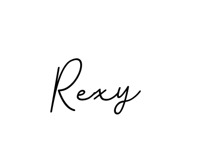 Rexy stylish signature style. Best Handwritten Sign (BallpointsItalic-DORy9) for my name. Handwritten Signature Collection Ideas for my name Rexy. Rexy signature style 11 images and pictures png