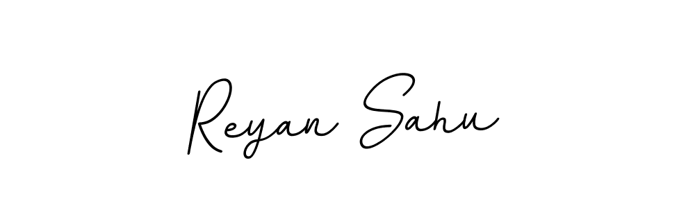 Use a signature maker to create a handwritten signature online. With this signature software, you can design (BallpointsItalic-DORy9) your own signature for name Reyan Sahu. Reyan Sahu signature style 11 images and pictures png