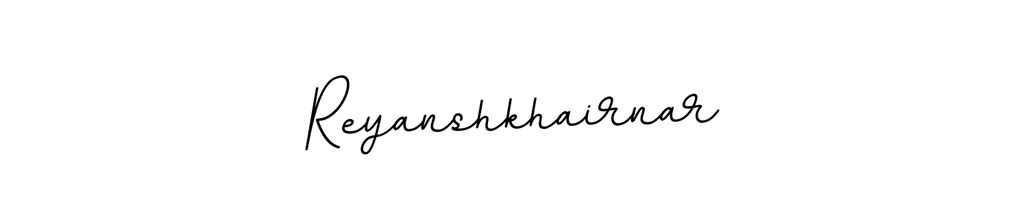 Make a beautiful signature design for name Reyanshkhairnar. With this signature (BallpointsItalic-DORy9) style, you can create a handwritten signature for free. Reyanshkhairnar signature style 11 images and pictures png