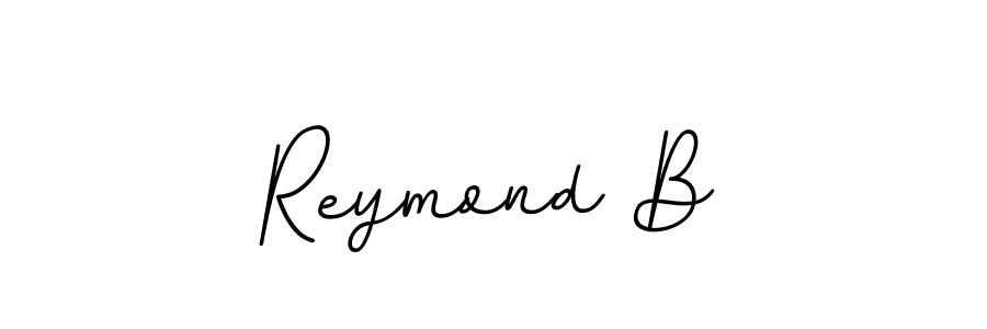 Create a beautiful signature design for name Reymond B. With this signature (BallpointsItalic-DORy9) fonts, you can make a handwritten signature for free. Reymond B signature style 11 images and pictures png