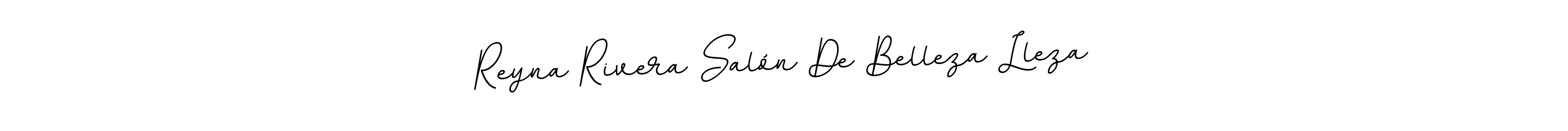 Make a beautiful signature design for name Reyna Rivera Salón De Belleza Lleza. With this signature (BallpointsItalic-DORy9) style, you can create a handwritten signature for free. Reyna Rivera Salón De Belleza Lleza signature style 11 images and pictures png