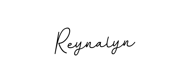 Use a signature maker to create a handwritten signature online. With this signature software, you can design (BallpointsItalic-DORy9) your own signature for name Reynalyn. Reynalyn signature style 11 images and pictures png
