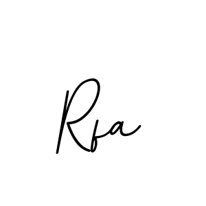 Create a beautiful signature design for name Rfa. With this signature (BallpointsItalic-DORy9) fonts, you can make a handwritten signature for free. Rfa signature style 11 images and pictures png