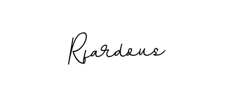 Use a signature maker to create a handwritten signature online. With this signature software, you can design (BallpointsItalic-DORy9) your own signature for name Rfardous. Rfardous signature style 11 images and pictures png