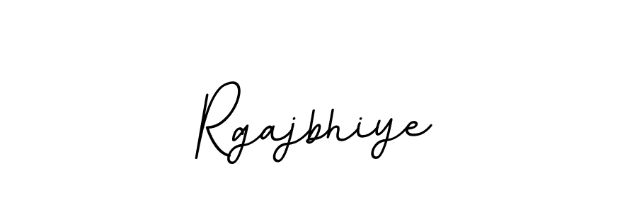 How to make Rgajbhiye name signature. Use BallpointsItalic-DORy9 style for creating short signs online. This is the latest handwritten sign. Rgajbhiye signature style 11 images and pictures png