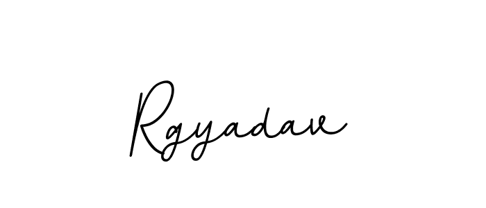 Design your own signature with our free online signature maker. With this signature software, you can create a handwritten (BallpointsItalic-DORy9) signature for name Rgyadav. Rgyadav signature style 11 images and pictures png