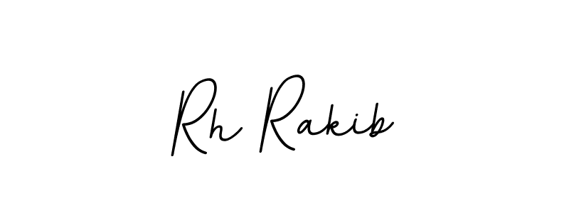 Design your own signature with our free online signature maker. With this signature software, you can create a handwritten (BallpointsItalic-DORy9) signature for name Rh Rakib. Rh Rakib signature style 11 images and pictures png