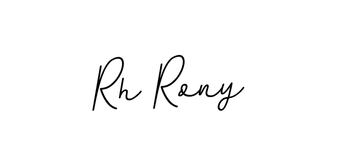 This is the best signature style for the Rh Rony name. Also you like these signature font (BallpointsItalic-DORy9). Mix name signature. Rh Rony signature style 11 images and pictures png