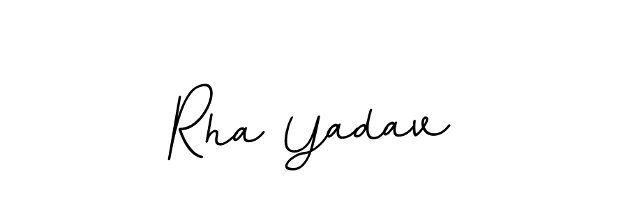 Rha Yadav stylish signature style. Best Handwritten Sign (BallpointsItalic-DORy9) for my name. Handwritten Signature Collection Ideas for my name Rha Yadav. Rha Yadav signature style 11 images and pictures png