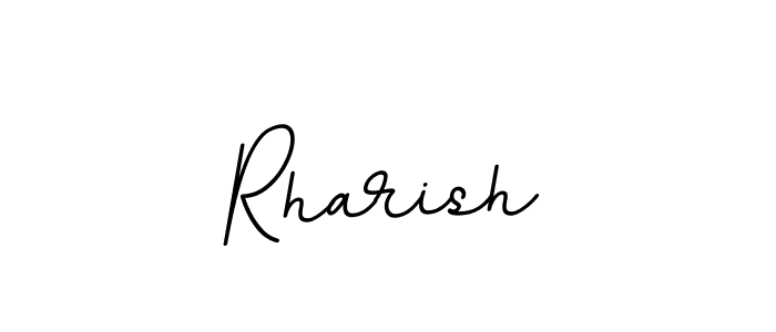 You should practise on your own different ways (BallpointsItalic-DORy9) to write your name (Rharish) in signature. don't let someone else do it for you. Rharish signature style 11 images and pictures png