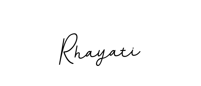 How to make Rhayati name signature. Use BallpointsItalic-DORy9 style for creating short signs online. This is the latest handwritten sign. Rhayati signature style 11 images and pictures png