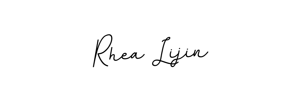 Also we have Rhea Lijin name is the best signature style. Create professional handwritten signature collection using BallpointsItalic-DORy9 autograph style. Rhea Lijin signature style 11 images and pictures png