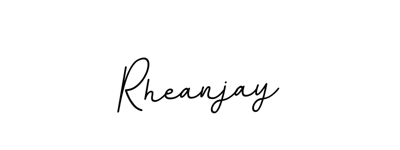 How to make Rheanjay name signature. Use BallpointsItalic-DORy9 style for creating short signs online. This is the latest handwritten sign. Rheanjay signature style 11 images and pictures png