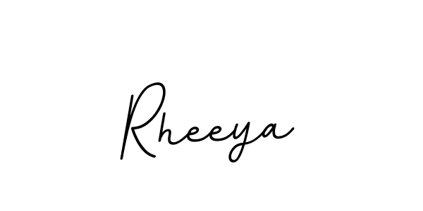 How to make Rheeya name signature. Use BallpointsItalic-DORy9 style for creating short signs online. This is the latest handwritten sign. Rheeya signature style 11 images and pictures png