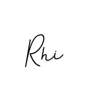 Make a beautiful signature design for name Rhi. With this signature (BallpointsItalic-DORy9) style, you can create a handwritten signature for free. Rhi signature style 11 images and pictures png