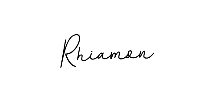 How to make Rhiamon signature? BallpointsItalic-DORy9 is a professional autograph style. Create handwritten signature for Rhiamon name. Rhiamon signature style 11 images and pictures png