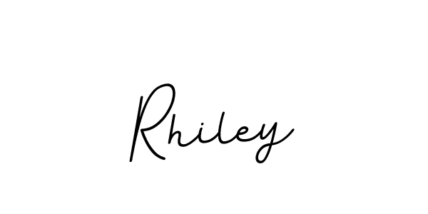 if you are searching for the best signature style for your name Rhiley. so please give up your signature search. here we have designed multiple signature styles  using BallpointsItalic-DORy9. Rhiley signature style 11 images and pictures png